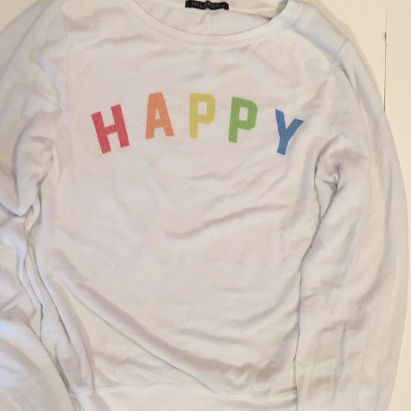 rainbow happy sweatshirt